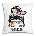 Baker Life Messy Bun Hair Baking Funny Pastry Baker Chef Pillow