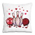 Buffalo Plaid Red Bowling Gnome Christmas Valentine Family Pillow