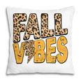 Distressed Fall Vibes Leopard Lightning Bolts In Fall Colors Pillow
