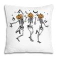 Funny Halloween Pumpkin Dancing Skeleton Costume Women Men Pillow