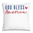 God Bless America Christian Religious American Flag Pillow