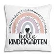 Kindergarten Rainbow Teacher Hello Kinder Rainbow Boys Girls V2 Pillow