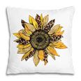 Sunflower For Women Cute Graphic  Cheetah Print  Pillow