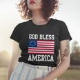 13 Star Flag Usa Betsy Ross God Bless America 4Th Of July Gift Women T-shirt Gifts for Her