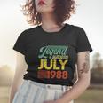 34 Years Old Legend Since July 1988 34Th Birthday Women T-shirt Gifts for Her
