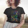 Autism Awareness Colorful Puzzle Flag Women T-shirt Gifts for Her