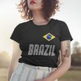 Brazil Soccer Team Jersey Flag Women T-shirt Gifts for Her