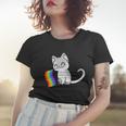 Cat Lgbt Rainbow Flag Pride Month Women T-shirt Gifts for Her