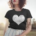 Cute Heart Valentines Day Vintage Distressed Women T-shirt Gifts for Her