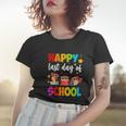 Cute Owls Happy Last Day Of School Gift Women T-shirt Gifts for Her