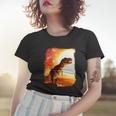 Desert Sun Galaxy Trex Dinosaur Women T-shirt Gifts for Her
