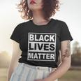 Distressed Black Lives Matter Logo Women T-shirt Gifts for Her