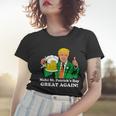 Donald Trump Make St Patricks Day Great Again Beer Drinking Women T-shirt Gifts for Her