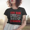 Firefighter Proud Firefighter Mom Fire Mom Of A Fireman Mother V2 Women T-shirt Gifts for Her