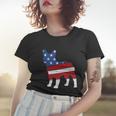 French Bulldog 4Th Of July Cute Frenchie American Flag Dog Women T-shirt Gifts for Her