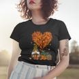 Funny Its Fall Yall Cute Gnomes Pumpkin Autumn Tree Fall Women T-shirt Gifts for Her