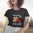 Funny Merry Christmas In July No Milk Cookies Women T-shirt Gifts for Her