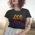 God Bless America 4Th July Patriotic Independence Day Great Gift Women T-shirt Gifts for Her