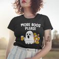 Halloween Boo Ghost Drinking Beer More Boos Please Costume Women T-shirt Gifts for Her