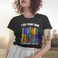 I See Your True Colors Autism Awareness Support Women T-shirt Gifts for Her