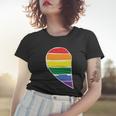 Left Half Of Heart Lgbt Gay Pride Lesbian Bisexual Ally Quote Women T-shirt Gifts for Her
