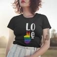 Love Peace Lgbt Gay Pride Lesbian Bisexual Ally Quote Women T-shirt Gifts for Her