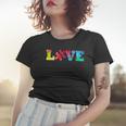 Love Puzzle Pieces Heart Autism Awareness Tie Dye Gifts Women T-shirt Gifts for Her