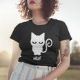 Meh Cat Funny Halloween Quote Women T-shirt Gifts for Her