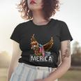 Merica Bald Eagle Mullet 4Th Of July American Flag Patriotic Gift Women T-shirt Gifts for Her