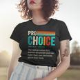 Pro Choice Definition Feminist Womens Rights Retro Vintage Women T-shirt Gifts for Her