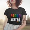 Proud Sister Gay Pride Month Lbgt Women T-shirt Gifts for Her