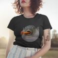 Pufferfish Eating A Carrot Meme Funny Blowfish Dank Memes Gift Women T-shirt Gifts for Her