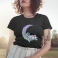 Relaxing Astronaut On The Moon Women T-shirt Gifts for Her