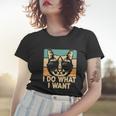 Retro I Do What I Want Funny Cat Lover Women T-shirt Gifts for Her