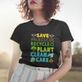 Save Bees Rescue Animals Recycle Plastic Earth Day Planet Funny Gift Women T-shirt Gifts for Her