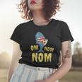 Shark Eating Pizza Om Nom Nom Women T-shirt Gifts for Her
