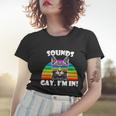 Sounds Gay Im In Rainbow Cat Pride Retro Cat Gay Funny Gift Women T-shirt Gifts for Her
