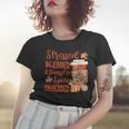 Stressed Blessed And Pumpkin Spice Obsessed Fall Autumn Love Women T-shirt Gifts for Her