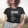 Thoughts During Work Funny Women T-shirt Gifts for Her
