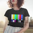 Tv Colors Bars Organic Screen Retro Women T-shirt Gifts for Her