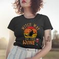 Witch Way To The Wine Funny Halloween Party Wine Witch Lover Women T-shirt Gifts for Her