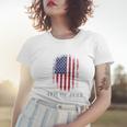 4Th Of July Usa Flag Vintage Distressed Independence Day Great Gift Women T-shirt Gifts for Her