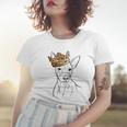 American Hairless Terrier Dog Wearing Crown Women T-shirt Gifts for Her