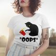 Cat Oops Funny Black Cat Knocking Over A Glass V2 Women T-shirt Gifts for Her