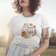 Cozy Autumn Fall Autumn Leaves _ Pumpkins Please Women T-shirt Gifts for Her