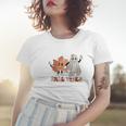 Fall Vibes Leaf And Boo Women T-shirt Gifts for Her