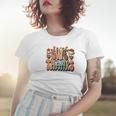 Give Thanks Groovy Style Retro Fall Season Women T-shirt Gifts for Her