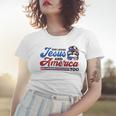She Loves Jesus And America Too 4Th Of July Proud Christians Women T-shirt Gifts for Her