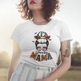 Spooky Mama Halloween Messy Bun Witch Mom Women Spooky Women T-shirt Gifts for Her