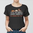 Animal Adoption Rescue Save Love Adopt Cat Dog Volunr Fun  Women T-shirt